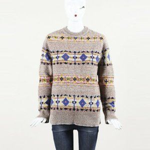 Victoria Beckham Knit "Fairisle" Sweater SZ 2 NWT